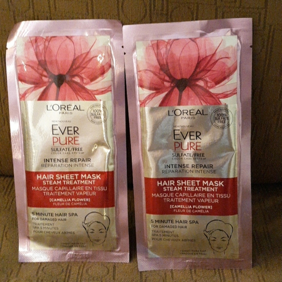 L'Oreal Hair 2 New Loreal Ever Pure Hair Sheet Masks Poshmark